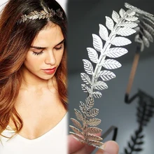 Roman Goddess Leaf Branch Dainty Hair Crown Tiara de noiva Head Dress Boho Alice Band Bridal Bride Wedding Jewelry