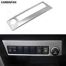 ABS Хромированная Автомобильная розетка для управления зарядкой сигарета зажигалка переключатель рамка ламповая наклейка Отделка 1 шт. для Toyota RAV4