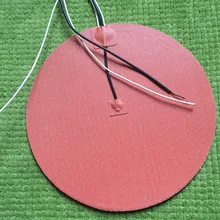 Диаметр 1"(254 мм) 500 Вт 220 В W/3 м PSA& Термистор, Круглый круглый бак силиконовый нагреватель Pad, 3d принтер сборки пластины с подогревом