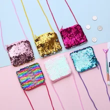 Мини-кошелек с блестками для женщин и детей, милый маленький чехол-кошелек для маленьких девочек, открытка Каваий, держатель для денег, кошельки, 10 шт