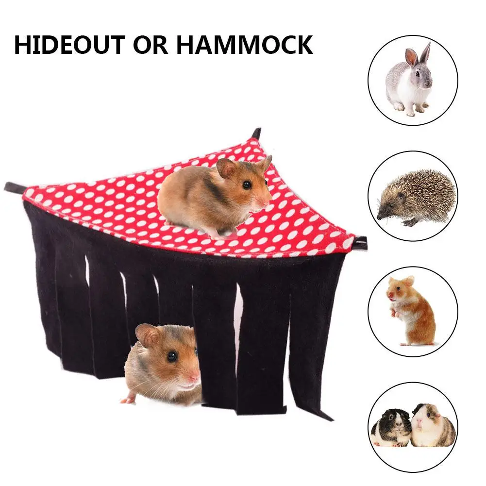 

Hamster hammock Pet Tent Hideout Hideaway Hammock Hanging Bed Tassel Corner Nest for Hedgehog Guinea Pig Hamster