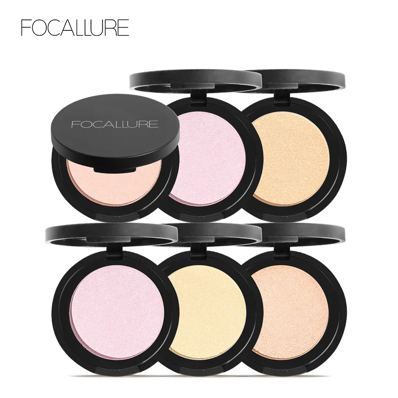 FOCALLURE 5 цветов бренд imagic хайлайтер пудра осветляющая основа для лица Палитра подсвечивающая контур профессиональный макияж
