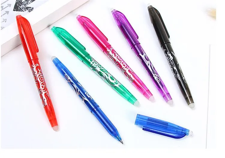 16 шт./компл. 8 цветов со стирающимися чернилами гелевые ручки для офиса школы Студенческие канцелярские 0,5 мм приспособления для работы
