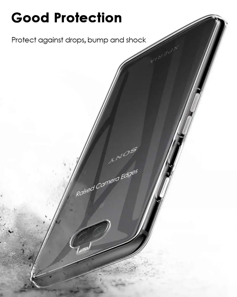 Ультратонкий прозрачный силиконовый мягкий защитный чехол из ТПУ для Sony Xperia 1 10