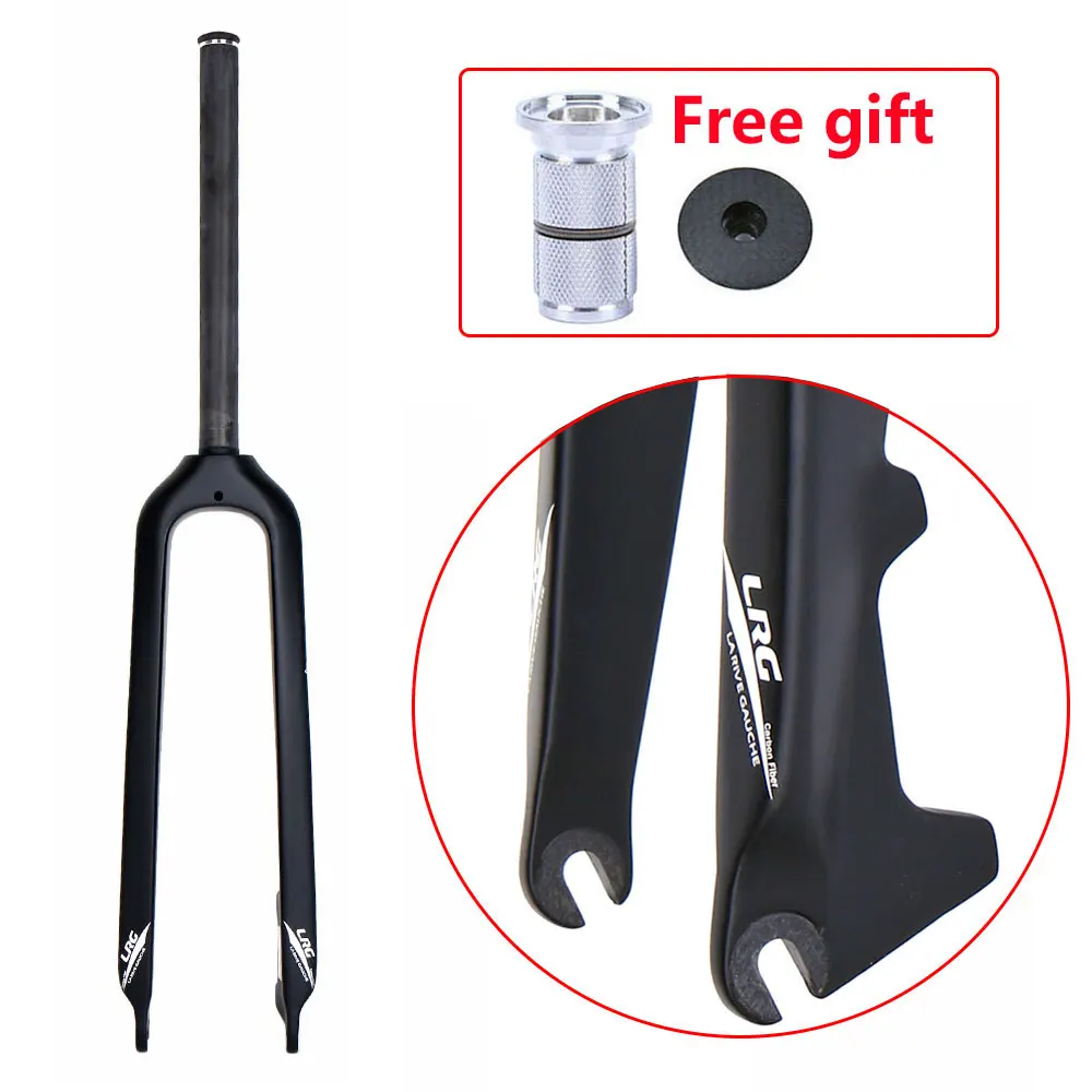 

LRG Mountain bike Carbon fibre Fork 26/29 inch MTB bicycle Carbon disc brake hard front Fork Udmatte