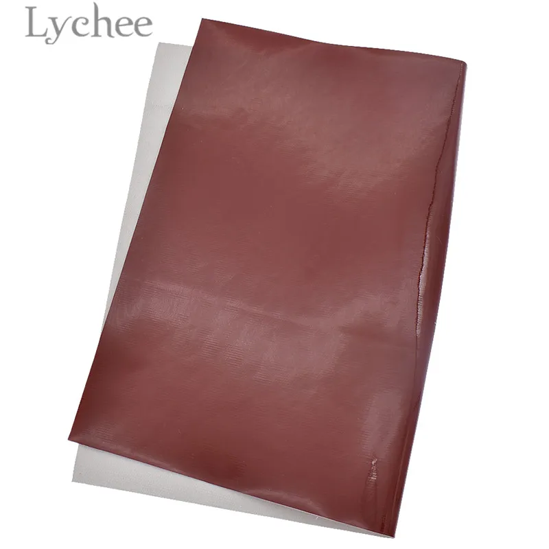 Lychee Life 29x21 см A4 зеркальный из ПВХ кожа ткань сплошной цвет искусственная кожа ткань DIY материал для сумок одежды - Цвет: 6