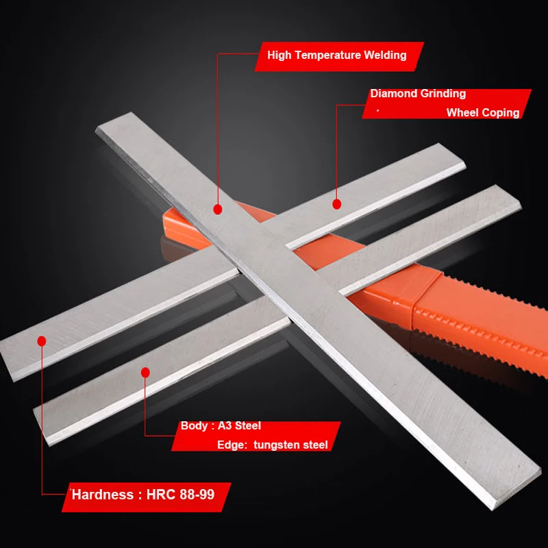 2 x HSS Planer Blades to suit LUNA surface thicknesser machine 410mm 