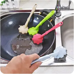 1 шт. ручной щетка для очистки обрабатываются мытья посуды кисти горшок может щетка для очистки Кухня инструменты