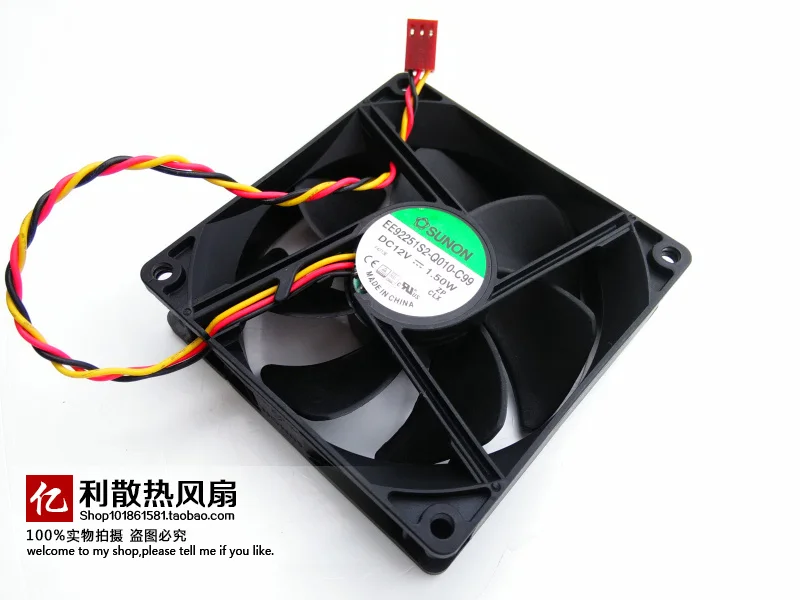 

SUNON EE92251S2-Q010-C99 Server Square Fan DC 12V 1.50W 90x90x25mm 3-wire