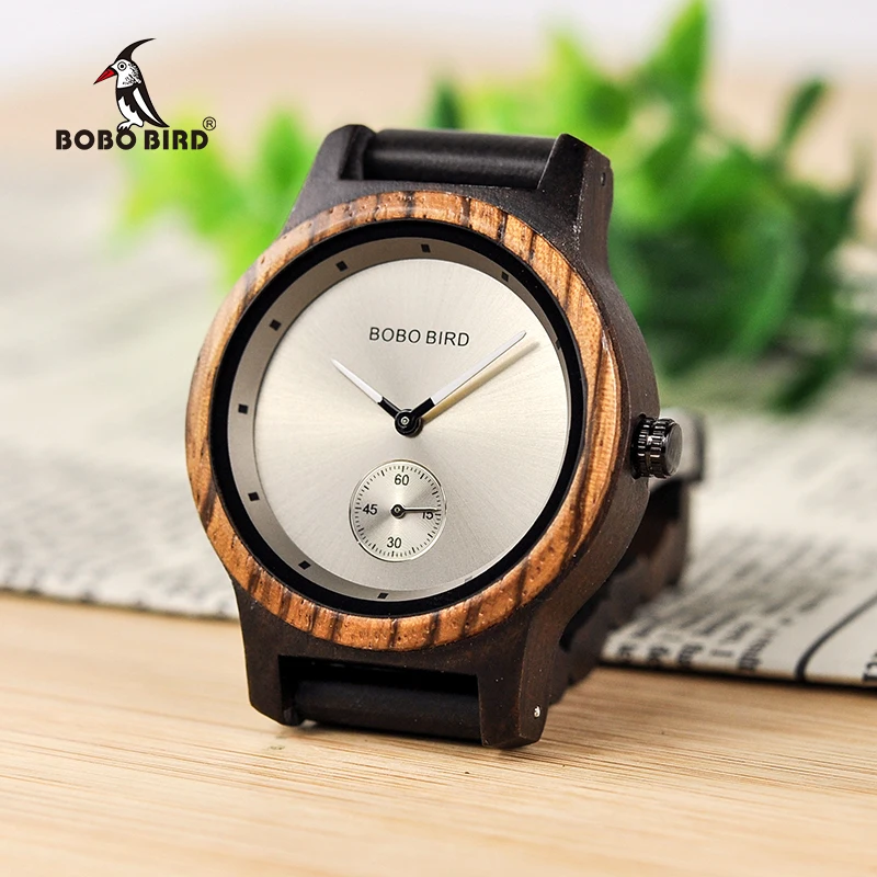 BOBO BIRD Couple Watch Lover's Men Watches Women Wooden Quartz Ladies Clock Gift Cuostom logo saat erkek masculino watch