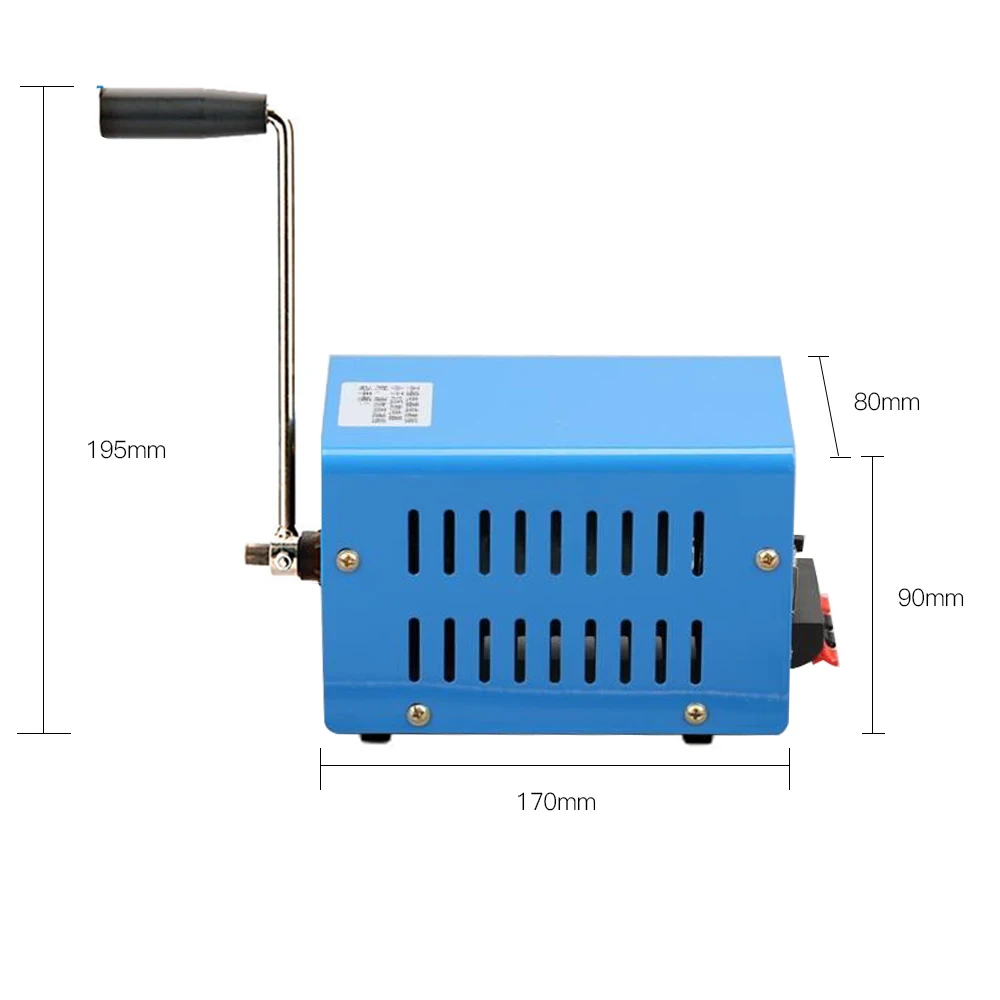 Открытый 20 Вт ручной Кривошип генератор ручной аварийный энергия для выживания питания Многофункциональный Кривошип генератор Кемпинг Туризм Выживание