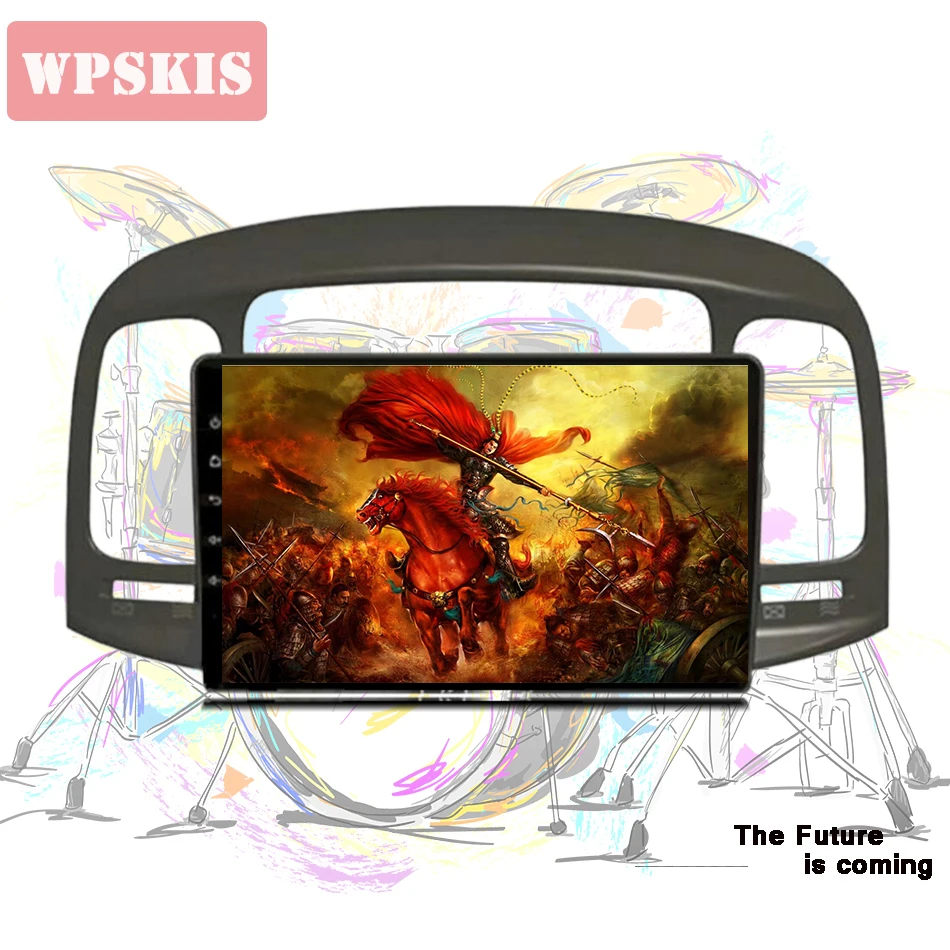 Cheap 4G+64G Octa Core Android 9.0 Car Dvd for Hyundai Accent 2006-2011 multimedia car radio gps navigation Head Unit Tape Recorder 5