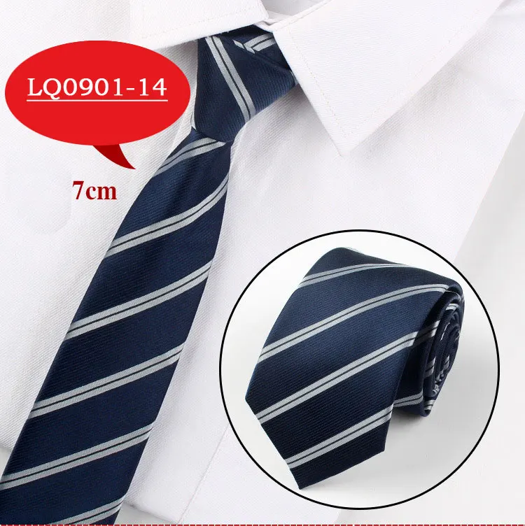 Men Tie Fashion 7cm Classic Luxury Jacquard Woven Neckties Factory Seller Bridegroom Business Wedding Accessories Shirt Neck Tie - Цвет: LQ0901-14