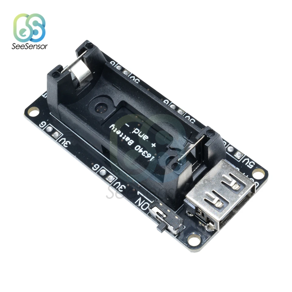 充電式リチウム電池充電器,16340,esp8266,esp32,デュアル出力3.3v,5v - AliExpress