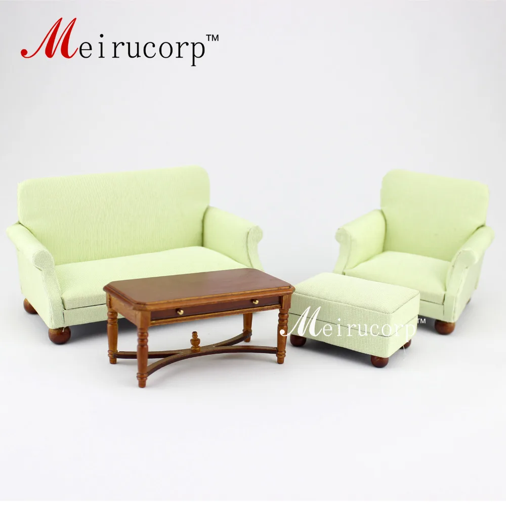 

dollhouse miniature furniture Living room set 4 pcs for 1/12 scale