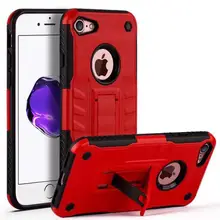 

For iPhone 6 6S 7 Case Silicon PC Armor 2 in 1 Combo Defender Stand Holder Case For iPhone SE 5S 5 6 6s 7 Plus Shockproof Case
