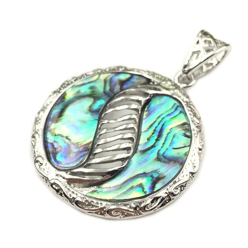 Натуральная новозеландская подвеска в виде ракушек Abalone Paua для женщин подвески с