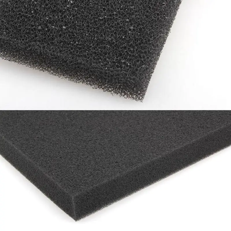 2 слоя универсальная черная фильтрационная пена аквариум биохимический фильтр губка подкладка легкий и мягкий дизайн - Цвет: Черный