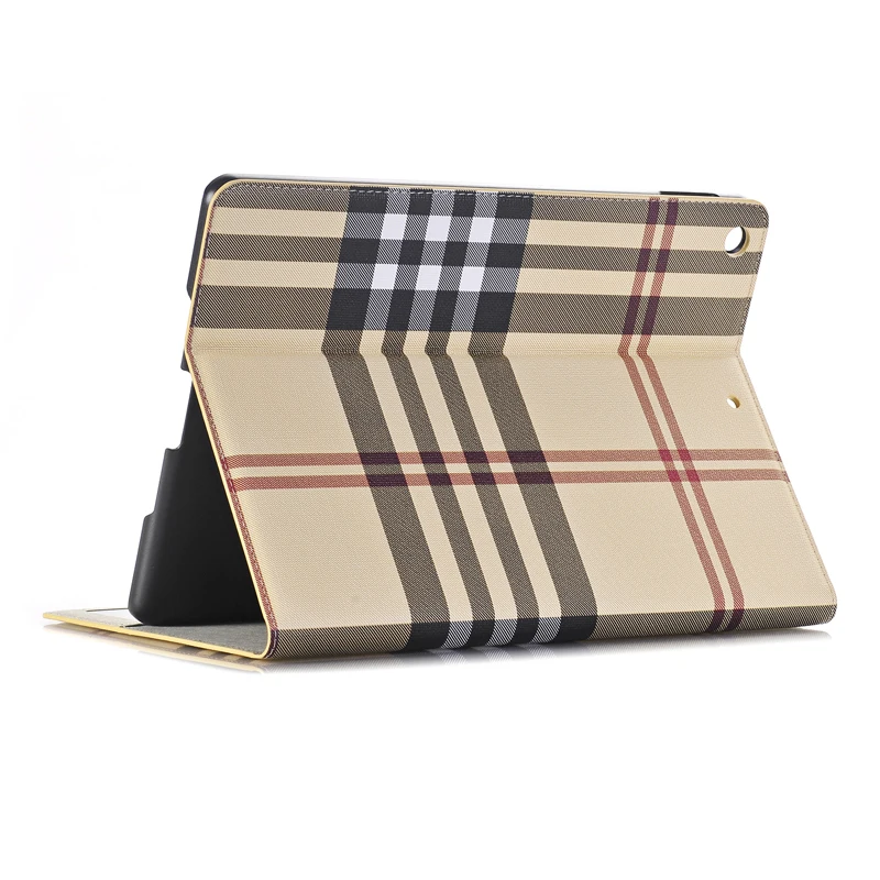 

For iPad 9.7 2017 2018 Case Fashion Grid PU Leather Auto Sleep Wake up Tablet Cover for iPad 2018 Case 9.7 inch A1822 A1893