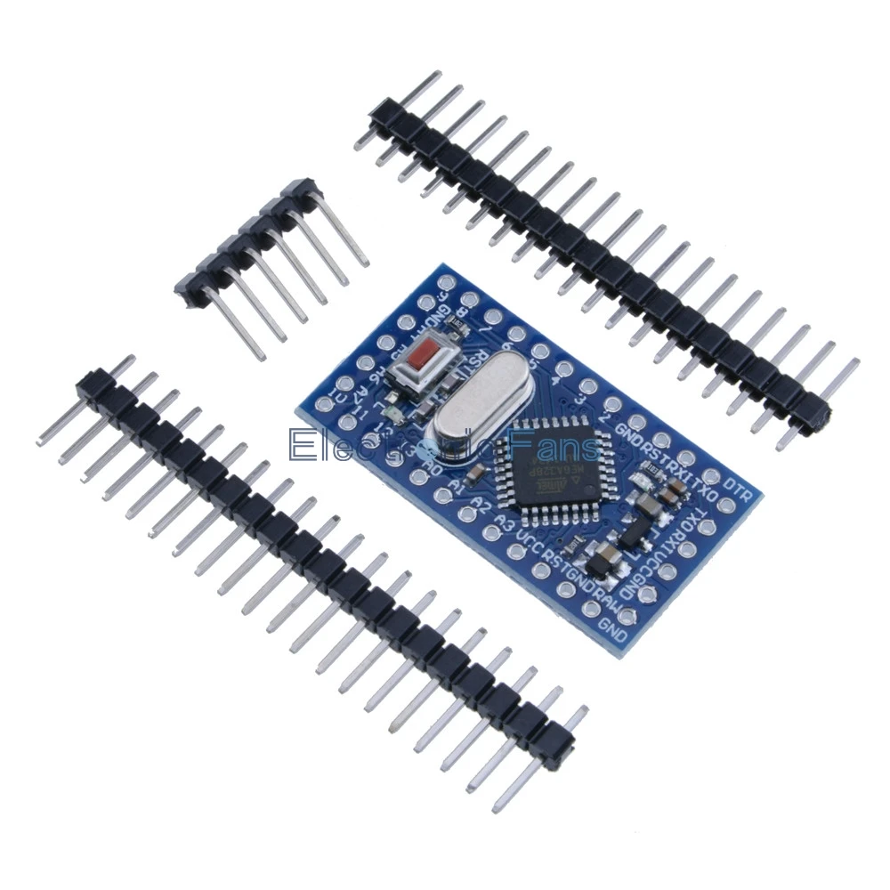 10 шт./лот Pro Mini atmega328 Мини ATMEGA328P 5 в 16 МГц модуль с кристаллическим осциллятором булавки заменить ATMEGA128 для Arduino Nano