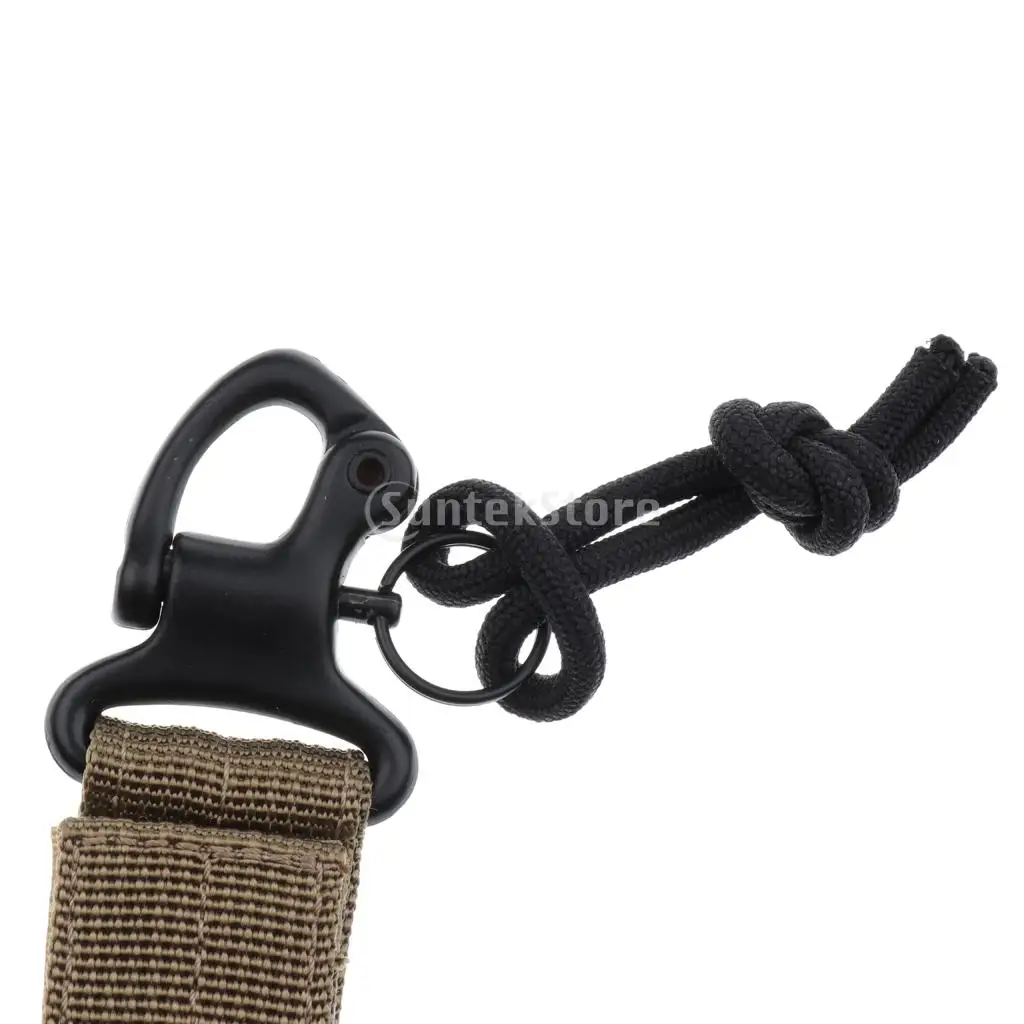 Nylon Multifunctional Molle Belt Buckle Waist Belt Carabiner Keychain Hook for Outdoors
