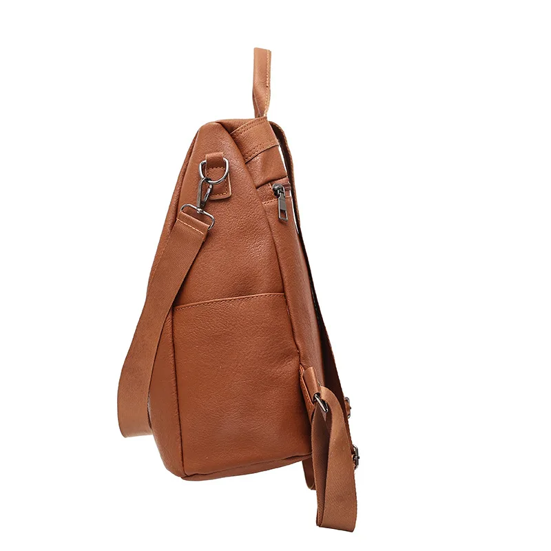 BERAGHINI Retro Women Leather Backpack College Preppy School Bag for Student Laptop Girls Ladies Daily Back Pack Shop Trip BERAGHINI Retro Women Leather Backpack College Preppy School Bag for Student Laptop Girls Ladies Daily Back Pack Shop Trip