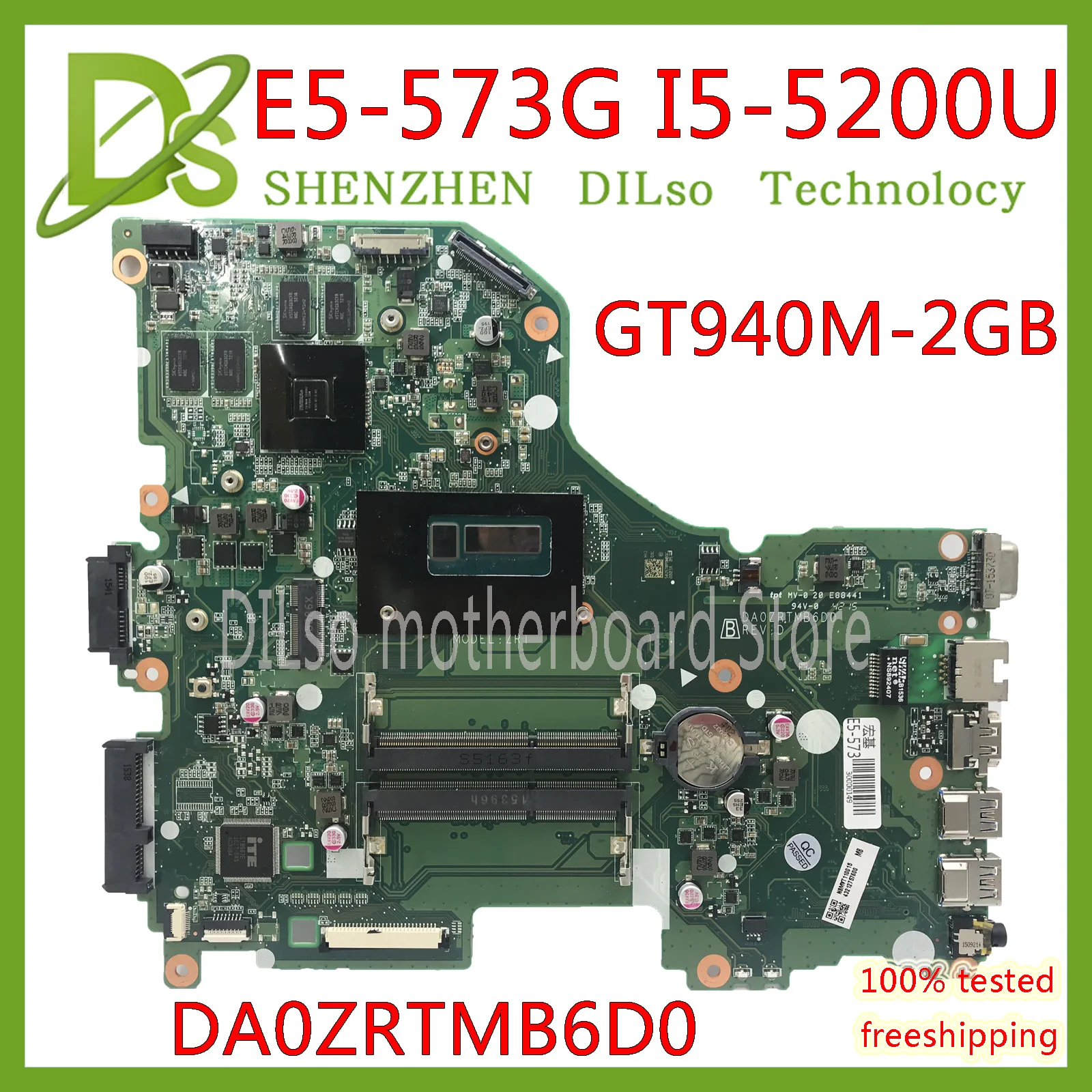 ^*Best Offers KEFU E5-573G mainboard For Acer Aspire E5-573G E5-573 Motherboard I5-5200U GT940M -2GB DA0ZRTMB6D0 Test work 100% original ^*Best Offers KEFU E5-573G mainboard For Acer Aspire E5-573G E5-573 Motherboard I5-5200U GT940M -2GB DA0ZRTMB6D0 Test work 100% original