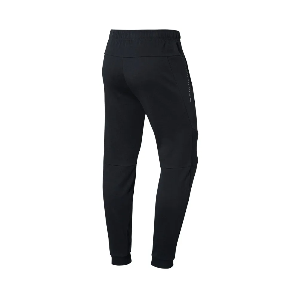 Li-Ning мужские тренировочные спортивные штаны, флисовые теплые хлопковые брюки с карманами, подкладка для упражнений, спортивные штаны AKLN859 COND18