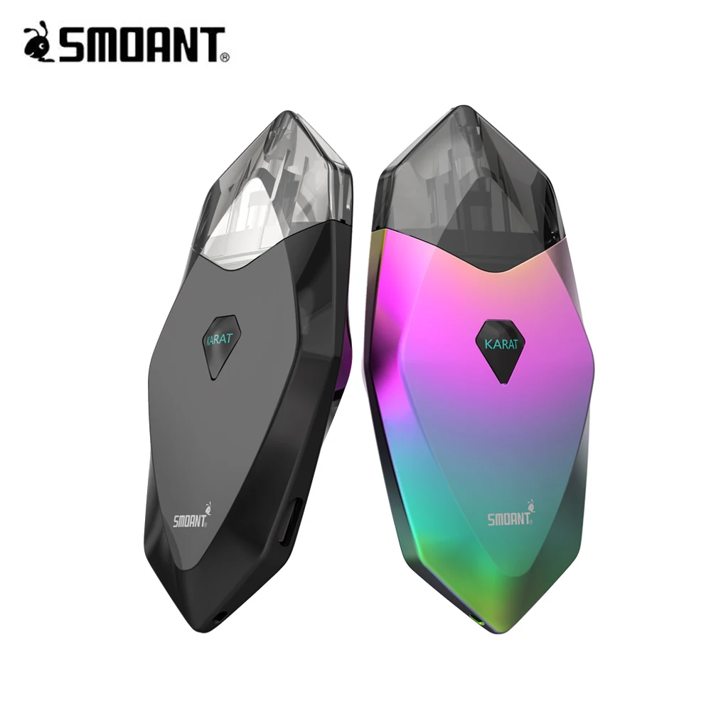 

Newest Smoant Karat 370mAh Kit Pod Vape Starter Kit with 2ml Quarzt coil cartridge kit vs Smoant S8 minifit suorin drop pod kits