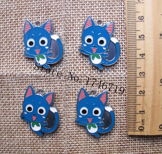 

Hot Sale 10 pcs Cartoon Japan Anime Fairy Tail Charm Pendants DIY Jewelry Making Accessories For Best Gift PY-11