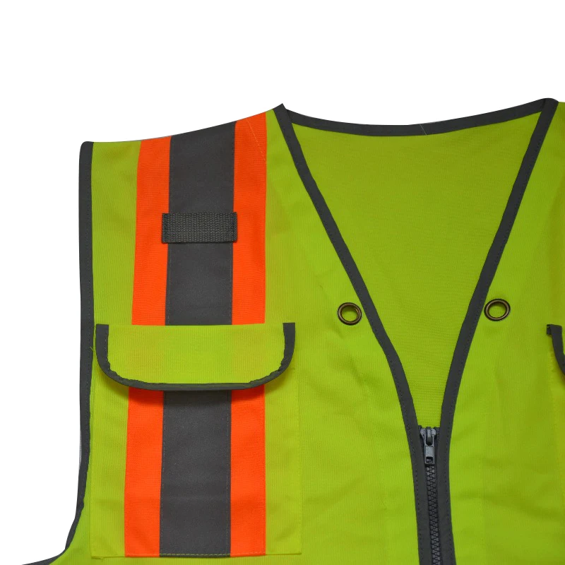 Good Quality High Visibility Reflective Waring Safety Vest Multi-Pockets Good Quality High Visibility Reflective Waring Safety Vest Multi-Pockets