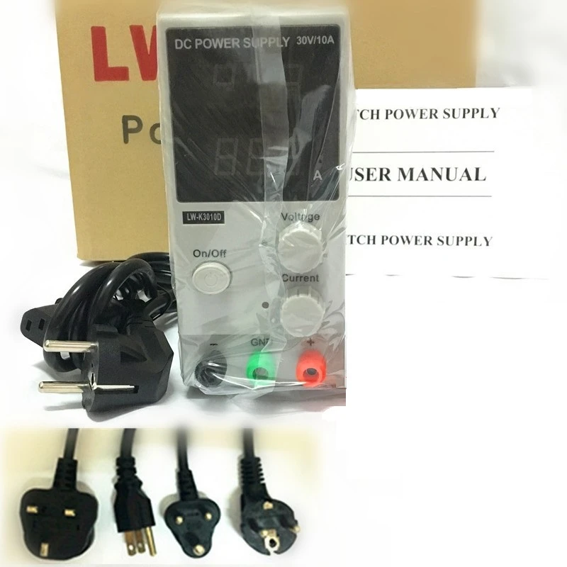 Мини LW-K3010D 110 В/220 В 30 в 10 А регулируемый 4 цифровой дисплей постоянного тока Питание переключатели регуляторов напряжения питания