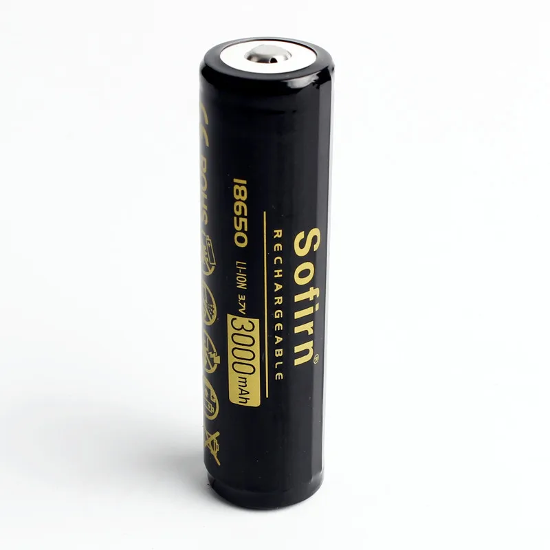 Sofirn 18650 3000mah 3,7 V литий-ионная аккумуляторная батарея 18650 с защищенной печатной платой ячейка для светодиодный фонарик электронная сигарета