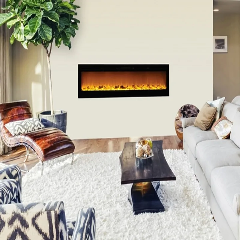 free shipping decor flame infrared electric fireplace-in Electric ...