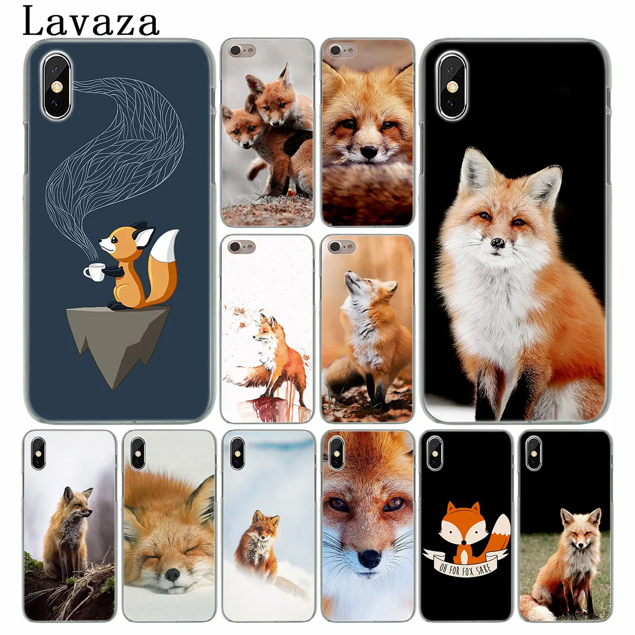 Чехол для телефона Lavaza с рисунком аниме лисы веселые foxs милые жесткие чехлы iPhone XR