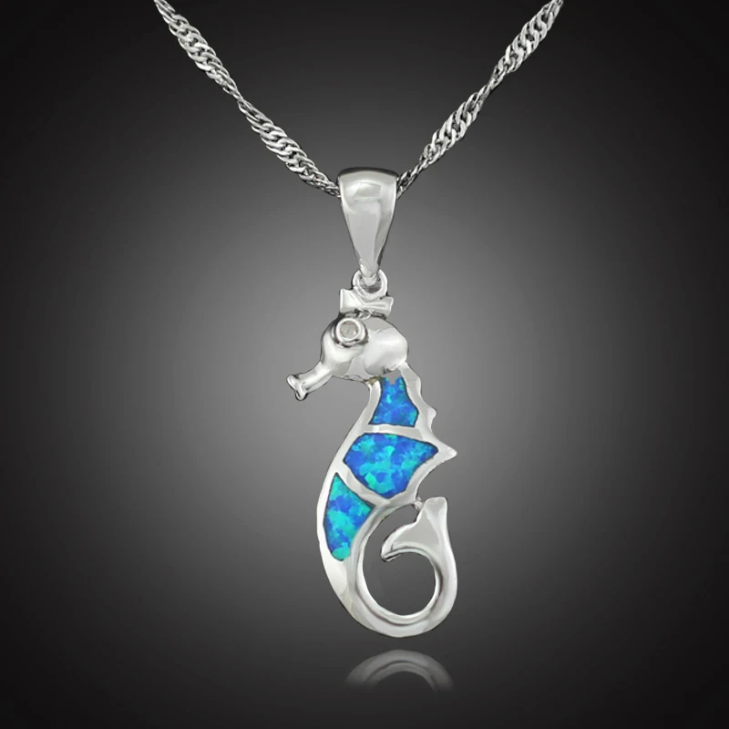 Prix pour Livraison Cadeau Boîte OPALE Livraison Gratuite 2017 Nouvelle arrivée Belle hippocampe Bleu Opale de Feu Femmes Bijoux Argent Plaqué Opale Pendentif OP358 Prix pour Livraison Cadeau Boîte OPALE Livraison Gratuite 2017 Nouvelle arrivée Belle hippocampe Bleu Opale de Feu Femmes Bijoux Argent Plaqué Opale Pendentif OP358