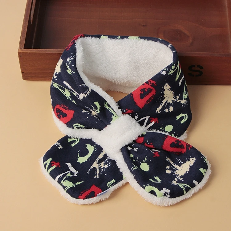 

Winter new add plush add plush children's scarf primary and secondary school students boys and girls cartoon cute warm baby neck