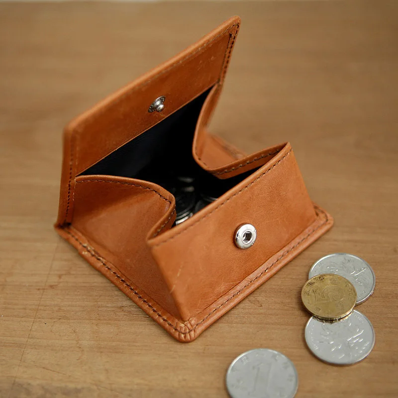 Free Shipping Leather Coin Bags Men's Leather Wallet Mini Change Purse