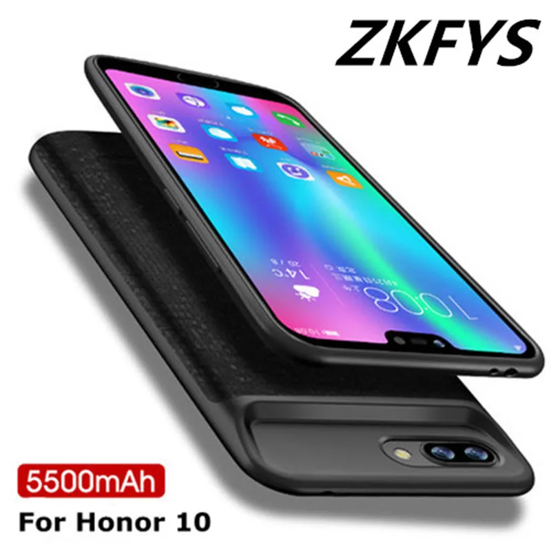 

ZKFYS 4000mAh Portable Ultralight Battery Charger Case For Huawei Honor 10 External Power Bank Charging Case