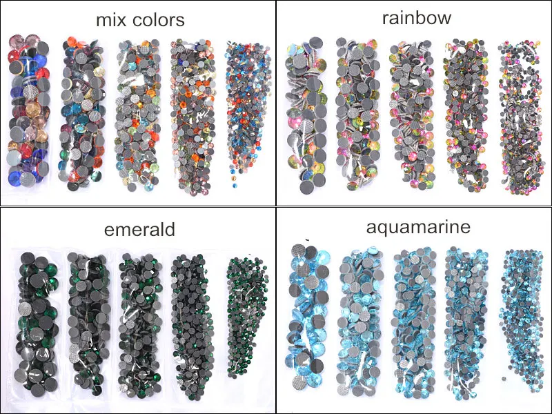 Смешанные размеры SS6-SS30 1014 шт. DMC исправление стразы железо на Стразы стеклянные стразы украшения для свадебного платья F0105