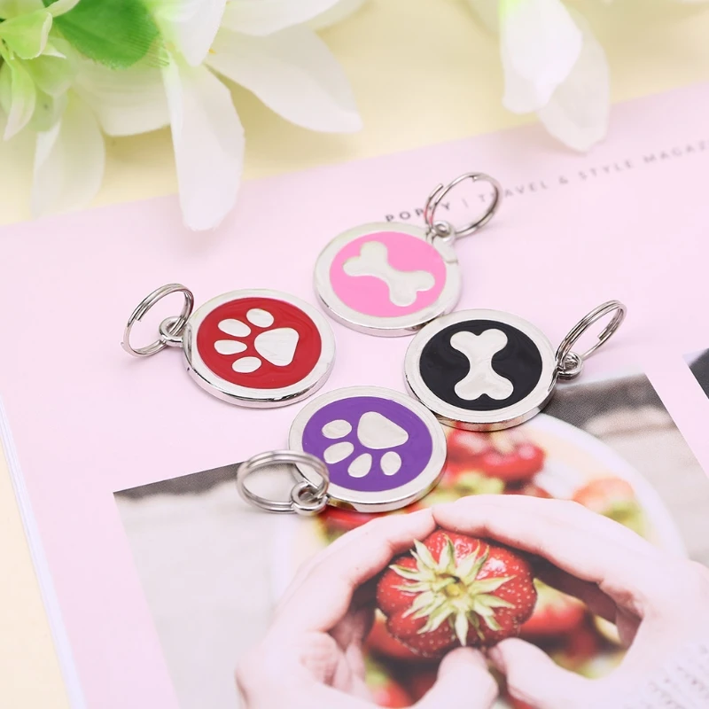

Anti-Lost Pet Dog Cat ID Tag Name Address Phone Number Pet Collar Accessories