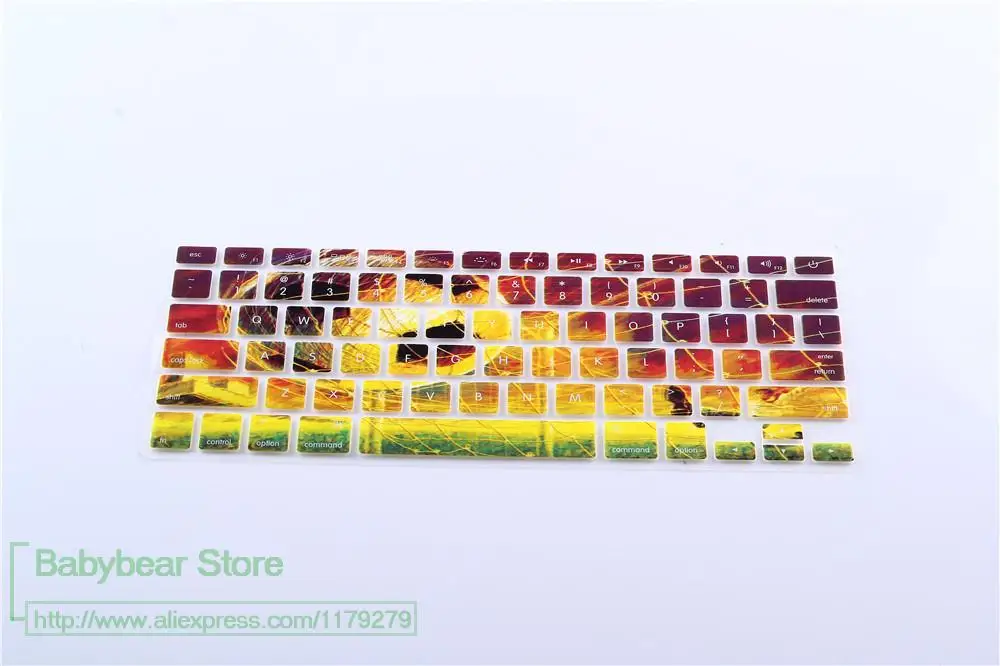 Рисунок печать 3D версия США клавиатура крышка наклейки протектор для MacBook Air 1" MacBook Pro 13" 1" retina