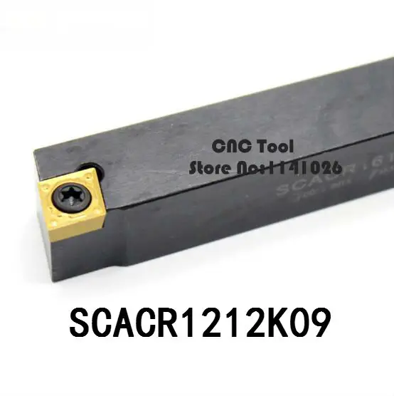 

SCACR1212K09 12*12mm Metal Lathe Cutting Tools Lathe Machine CNC Turning Tools External Turning Tool Holder S-Type SCACR/L