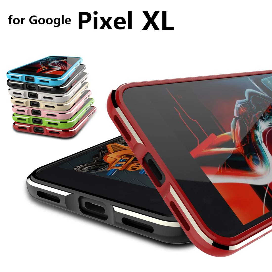imágenes para Para fundas Google Pixel XL caso A Prueba de Choques de Lujo de lujo Ultra Delgada de aluminio de Parachoques para Google Pixel XL 5.5 pulgadas imágenes para Para fundas Google Pixel XL caso A Prueba de Choques de Lujo de lujo Ultra Delgada de aluminio de Parachoques para Google Pixel XL 5.5 pulgadas