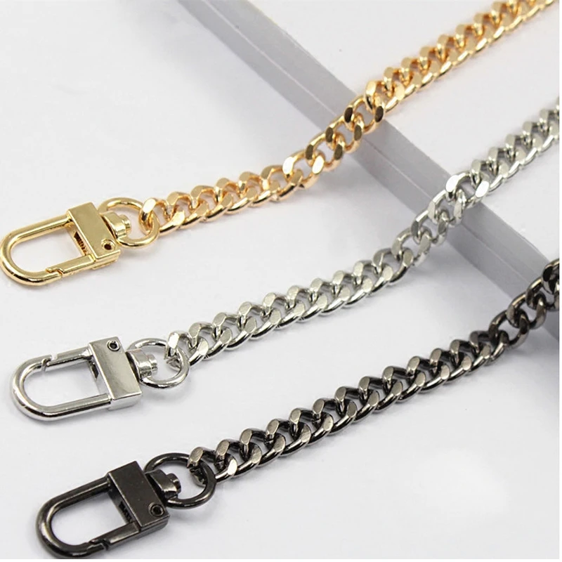 Light 120cm (DIY 40cm 140cm) Gold, Gun Black, Silver Metal Replacement Purse Chain Shoulder ...