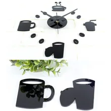 Fashion Creative Dishes DIY Acrylic Wall Clock