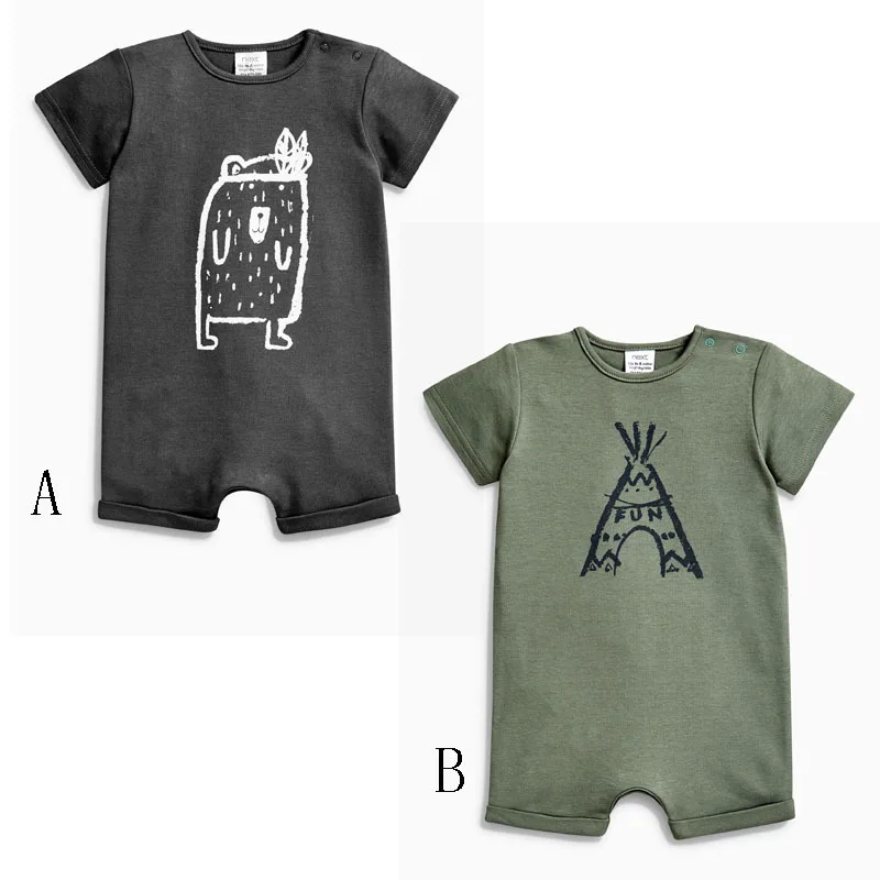 

100% Cotton Baby Romper Newborn Short Sleeve Baby Boy Clothes Jumpsuit Infant One Pieces Cute Clothes Overalls For Children