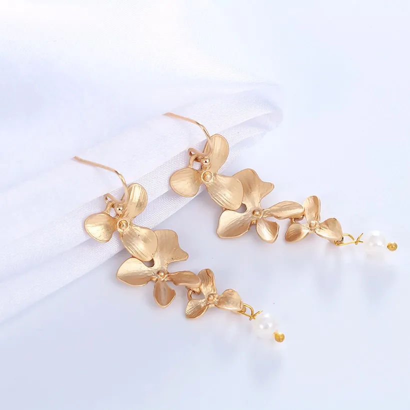 Милые орхидеи Серьги в виде лотоса DNA Kiwi колье s для женщин стиль ожерелье и подвески Высокое качество свадебный ювелирный набор ювелирных изделий