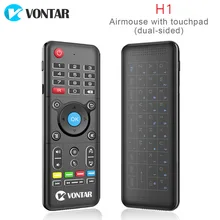 H1 mini 2.4GHz Wireless Air mouse H1 plus keyboard Remote Control Backlight Touchpad IR Learning For Windows PC Android TV BOX