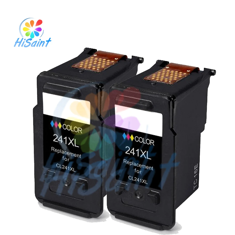 Hot 2PK Tri color High Yield Ink Cartridge Compatibles For Canon CL 241XL CL241XL PIXMA MX372